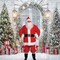 Mens Complete Santa Suit Costume Ten Piece Set for Holiday Parties and Halloween